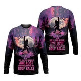 Maxcorners Not All Who Wander Are Lost Bigfoot Custom Men's Golf Polo Shirt, Funny Golf Shirt, Gift For Golfers