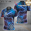 Maxcorners Thunder Lightning Darts Jersey Multicolor Option Personalized Name, Team Name 3D Polo Shirt