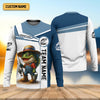 Maxcorners Largemouth Bass Fishing Team Shirt, UV Protection Shirt, Fishing Jersey, Men Long Sleeve Shirt