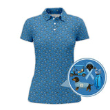 Maxcorners Funny Pattern Golf Shirt, Dachshund Golf Shirt, Prostate Cancer Golf Shirt For Men