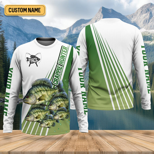 Maxcorners Crappie Hunter, Fishing UPF Shirts, Men Button Down Shirt, Presents For Fishermen, Mens Casual Shirts