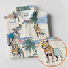 Maxcorners Pit Bull Beach Vacation Tropical Golf Polo Shirt, Golf Shirts For Women, Women's Golf Apparel LM1507