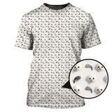 Maxcorners Christmas Golf Shirt, Golf Ball Snowman Shirt, Funny Pattern Golf Shirt For Men
