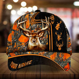 Maxcorners Beautiful Deer Hunting Version 2 Multicolored Pattern Personalized Cap