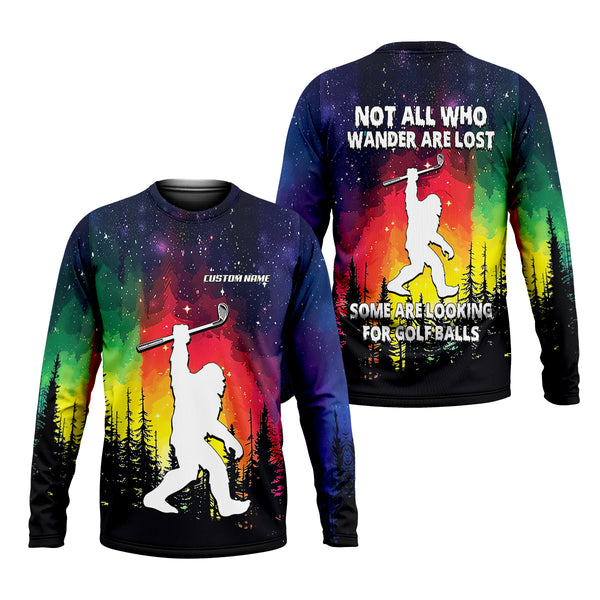 Maxcorners Custom Sasquatch Bigfoot Golf Polo Shirt , Funny Golf Shirt, Gift For Golfers