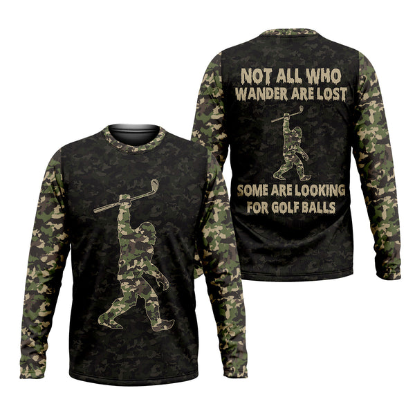 Maxcorners Funny Bigfoot Men's Golf Polo Shirt, Funny Golf Shirt, Gift For Golfers