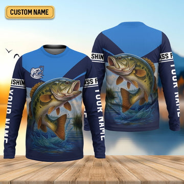Maxcorners Largemouth Bass Fishing SPF Shirt For Men, Fisherman Outfit, Gift For Fisherman