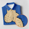 Maxcorners Blue Funny Dickhead Faux Chest Golf Shirt, Women’s Golf Apparel, Performance Golf Shirt LM1507