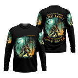 Maxcorners Not All Who Wander Are Lost Custom Bigfoot Men's Golf Polo Shirt, Funny Golf Shirt, Dad Golf Gift