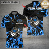 Maxcorners Flaming Angry Billiards Multicolor Customized Name, Team Name 3D Shirt