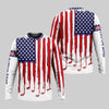 Maxcorners American Flag Custom Golf Polo Shirt, Funny Golf Shirt, Gift For Golfers