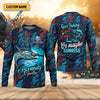 Maxcorners Marlin Fishing SPF Shirts, Gone Fishing Be Back At Sunset Or Maybe Sunrise Shirts For Men, Funny Fisherman Gift