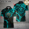 Maxcorners Darts Skull Flame Dartboard Design Multicolor Customized Name, Team Name 3D Shirts