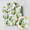 Maxcorners Funny Pickle Hawaiian Golf Shirt, Cartoon Style Women's Golf Tops, Ladies Golf Shirts LM1507