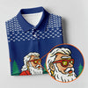 Maxcorners Funny Retro Golfer Drinking Beer Paisley Polo Shirt, Golf Shirts For Women, Women’s Golf Apparel LM1507