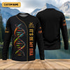 Maxcorners It's In My DNA Fishing UPF Shirts, Funny Fishing Shirt, Men Jersey, Presents For Fishermen