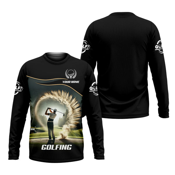 Maxcorners Custom Elite Golfer Golf Polo Shirt, Gift For Golfers, Mens Golf Gift