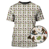 Maxcorners Pattern Golf Shirt For Men, Funny Christmas Golf Shirt, Bigfoot Golf Shirt