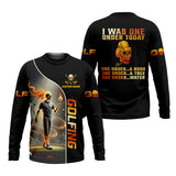 Maxcorners I Was One Under Today Custom Men's Golf Polo Shirt, Funny Skull Golf Shirt, Dad Golf Gift