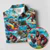 Maxcorners Funny Bigfoot Hawaiian Golf Shirt, Beach Theme Women's Golf Tops, Ladies Golf Shirts LM1507