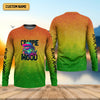 Maxcorners Crappie Mood Green Yellow Orange Fishing UPF Shirts, Funny Fishing Shirt, Gift For Fisherman