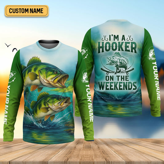 Maxcorners I'm A Hooker Fishing UV Shirts, Funny Fishing Shirt, Fisherman Outfit, Fishing Shirts For Men