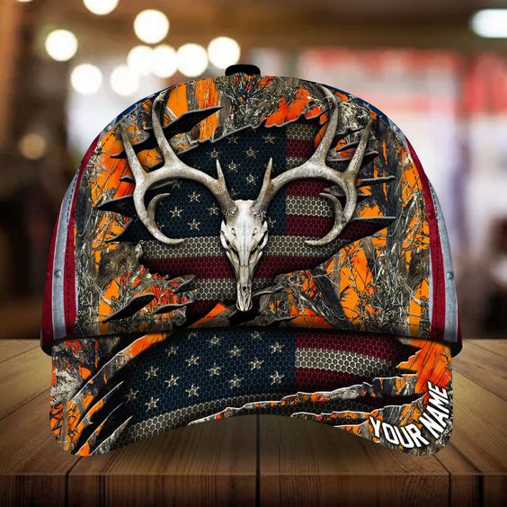 Maxcorners Deer Hunting Personalized 3D Hat