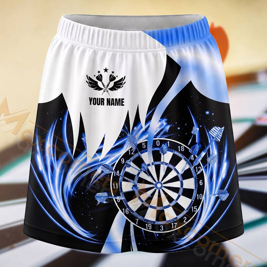Maxcorners Darts Blue Wing Dartboard Personalized 3D Skort, Skirts With Shorts