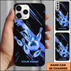 Maxcorners Bowling Golden Crown Strike Ball Multicolor Personalized Name 3D Phone Case