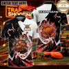 Maxcorners Trap Shooting Shooter & Skull Target Action Graphic Multicolor Customized Name, Team Name 3D Shirts