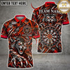 Maxcorners Darts Fierce Panther Tiger Claws Scratch Target Board Graphic Multicolor Customized Name, Team Name 3D Shirts