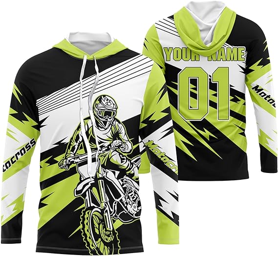 Maxcorners Motocross Dirt Bike MX Racing Customize Name And Number 3D Shirts