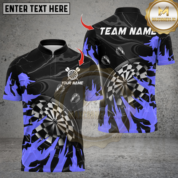Maxcorners Darts DartBoard Grunge Multicolor Customized Name, Team Name 3D Shirts