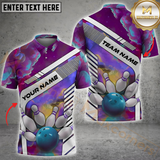Maxcorners Bowling Cosmic Strike Impact Multicolor Customized Name, Team Name 3D Shirts