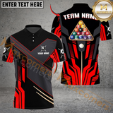 Maxcorners Billiards Ball 8 Rack Pool Multicolor Customized Name, Team Name 3D Shirt