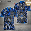 Maxcorners Darts Fierce Panther Tiger Claws Scratch Target Board Graphic Multicolor Customized Name, Team Name 3D Shirts