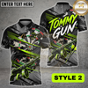 Maxcorners Dart Shirt Tommy Gun Ver2 Personalized Name For Tom Trepanier