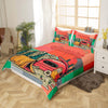 Maxcorners Summer Camping Duvet Cover Cartoon RV Watercolor Outdoor Trees Bedding Set