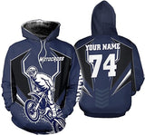 Maxcorners Motocross Extreme Customize Name And Number 3D Shirts