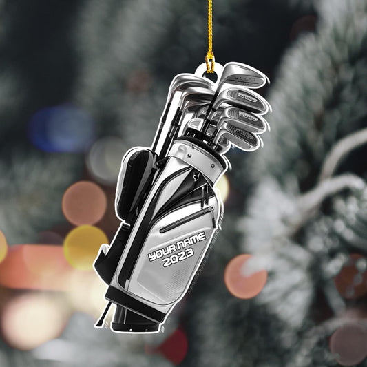 Maxcorners Personalized Golf Ornaments, Golf Keychain, Golf Accessories, Gift For Golf Lover