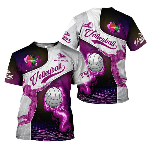 Volleyball Flame Shirt for Volleyball Lover