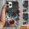 Maxcorners Bowling Dragon Strike Ball Multicolor Personalized Name 3D Phone Case