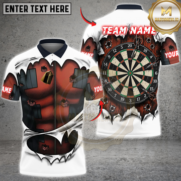 Maxcorners Darts Mercenary Target Board Personalized Name 3D Unisex Shirt