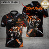 Maxcorners Billiards 8 Ball Tiger King Customized Name, Team Name 3D Shirt (6 Colors)