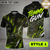 Maxcorners Dart Shirt Tommy Gun Ver2 Personalized Name For Tom Trepanier