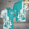 Maxcorners Bowling Shoes Multicolor Customized Name, Team Name 3D Shirts