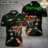 Maxcorners Billiards 8 Ball Tiger King Customized Name, Team Name 3D Shirt (6 Colors)