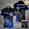 Maxcorners Darts Flaming Dartboard Multicolor Customized Name, Team Name And Photo 3D Shirt