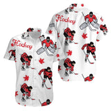 Maxcorners Hockey Hawaiian Shirt