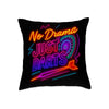 Maxcorners Darts No Drama Just Darts Neon Quote Multicolor Customized Name 3D Pillow